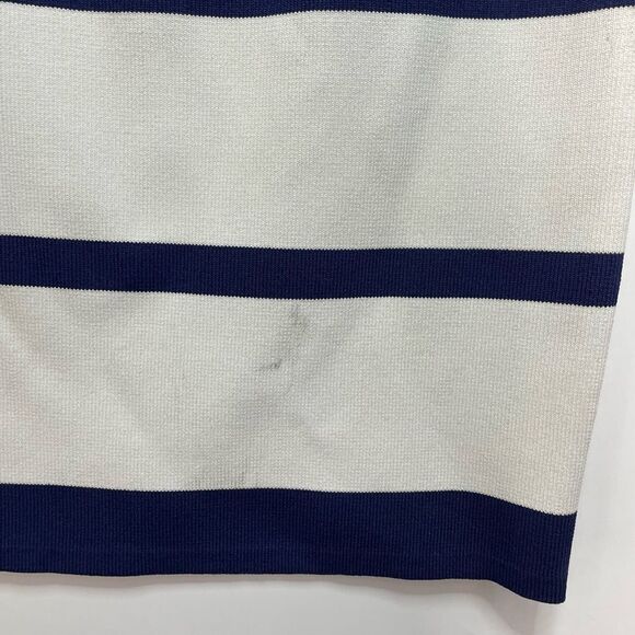 Neiman Marcus Striped Navy/White Pencil Skirt Medium - Picture 9 of 10
